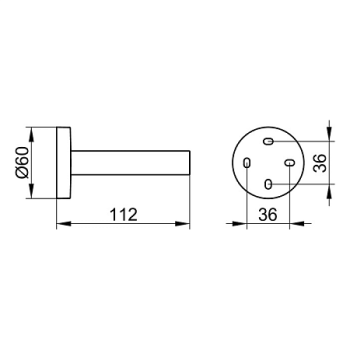 Держатель запасного рулона Keuco Edition 90 19063010000 хром