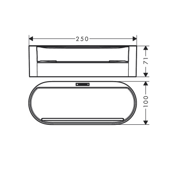 HG WallStoris Корзина для хранения глубокая, матовый белый