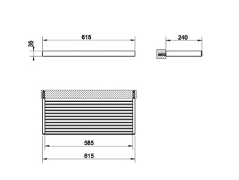 Полка для душа Gessi Rettangolo 20950.099 Black Xl