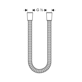 Шланг для душа Axor 150 хром 28112000