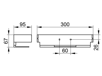 Корзинка для душа Keuco Edition 11 11158010000 алюминий серебристый анодированный\хром