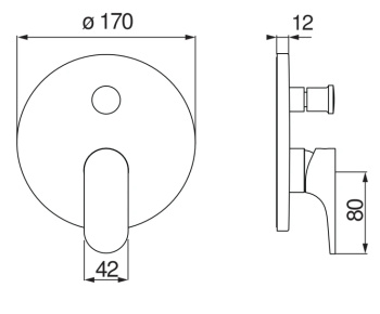 Смеситель для ванны Nobili Yoyo YO126100/ECR хром