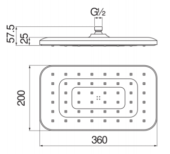 Верхний душ Nobili AD139/128CR