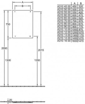 Зеркало Villeroy&Boch More to See A3108000 80 см