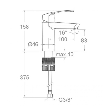 Смеситель для раковины Ramonsoler New Fly 570221