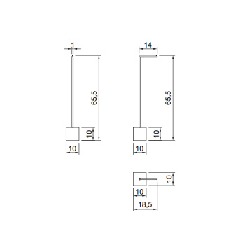 Держатель туалетной бумаги Antonio Lupi Bivio напольный, база из мрамора Nero Marquinia satinato, Nero goffrato А0002457113