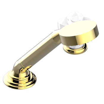 Смеситель на борт ванны THG Petale De Cristal Clair U6A-F01-6532/60A полированное золото