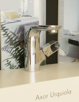 Смеситель для раковины Axor Urquiola 11020800 один источник, сталь
