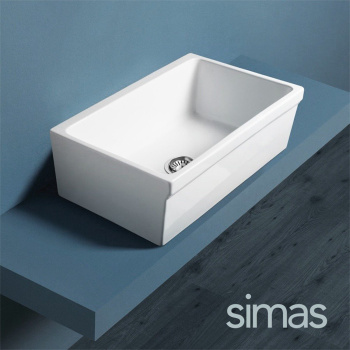 Раковина накладная Simas Top е Lavabi D'Arredo Q500bi 75 см белый
