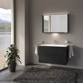 Тумба под раковину Keuco Plan 100 32973970000 ламинированный матовый\вулканит