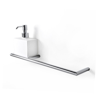 3SC Guy Полотенцедержатель и дозатор, 40см., слева, подвесной, композит Solid Surface, цвет: белый матовый/хром GU10DSXSL