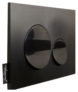 Кнопка смыва Jacob Delafon E20859-7-BMT чёрный матовый и глянцевый