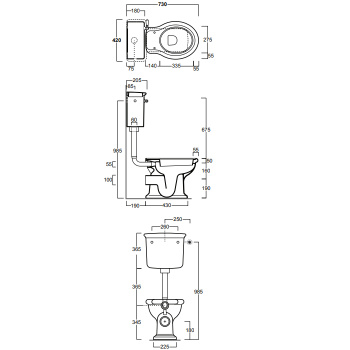 Бачок для унитаза Simas Lante LA28Bbi белый