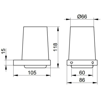 Стакан Keuco Edition 11 11150379000 черный матовый