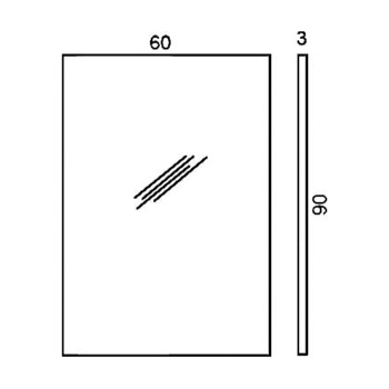 Зеркало в раме Colombo Gallery 60х90см хром B2041.CR