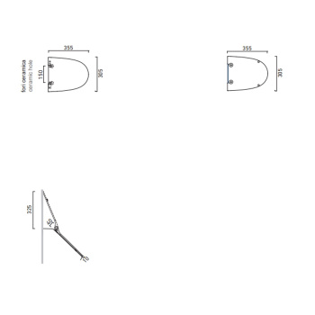 Сиденье для писсуара Catalano Comfort с микролифтом, белый глянцевый 951600001