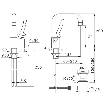 Смеситель для раковины Stella Box 3225 BX 00120 CR00 хром