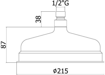 Верхний душ Paffoni Belinda ZSOF046CR