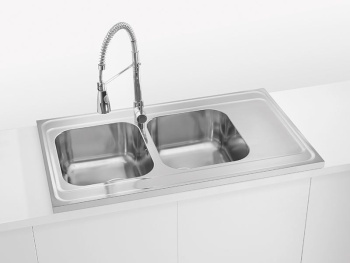 Кухонная мойка Alveus Classic Pro 80 1130472, в комплекте с сифоном