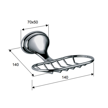 Мыльница для душа Daniel Revival Acc.B. сетка настенная бронза REPS952 br 63