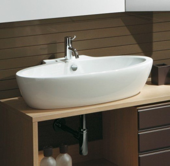 Раковина подвесная/накладная Simas Spazio LFT34bi*1 73 см белый