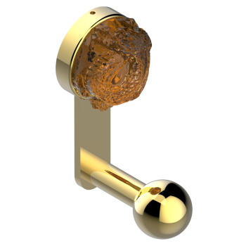 Крючок одинарный THG Sun Dragon U5D-F01-517 полированное золото