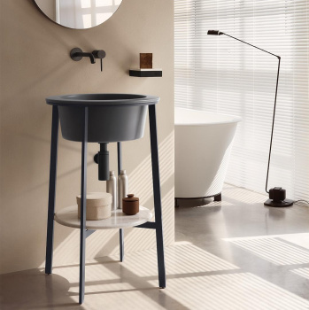 Раковина встраиваемая Cielo I Catini Catino Tondo CALAT PL 50 см голубой