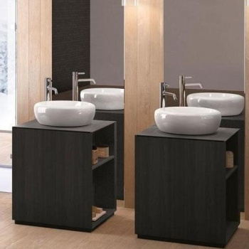 Раковина накладная Cielo Fluid FLLA45 BA 45 см черный