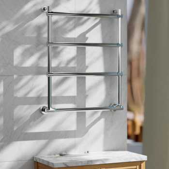 Полотенцесушитель электрический Margaroli Sole 5124704CRNBL 64x52 левый хром