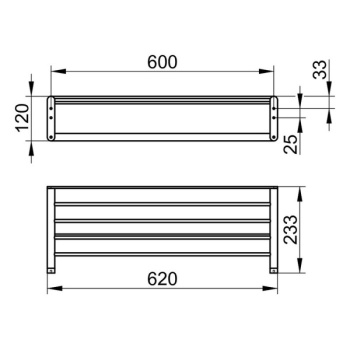 Полка Keuco Elegance 11675010000 хром