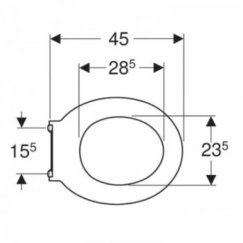 Крышка-сиденье для унитаза Geberit Renova 500.680.01.1