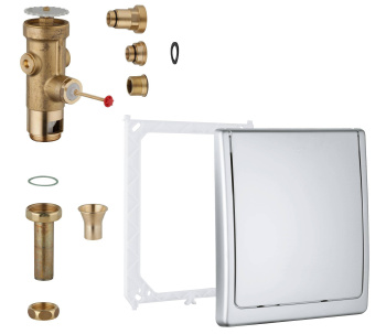 Смывное устройство для унитаза GROHE, хром 42901000