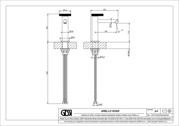 Смеситель для раковины Gessi Anello 63302.707 черный
