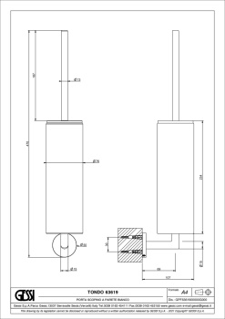 Ершик для унитаза Gessi Tondo 63619.031 Chrome