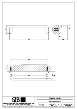 Полотенцедержатель Gessi Goccia 38097.031 Chrome