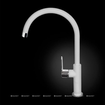 Смеситель для мойки ALVEUS ARC 80 хром белый