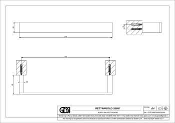 Полотенцедержатель Gessi Rettangolo 20897.031 Chrome