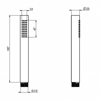 Ручной душ из латуни Fima Carlo Frattini Wellness хром F2067OTCR