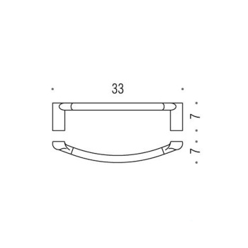 Полотенцедержатель Colombo Luna 30см хром B0131.CR