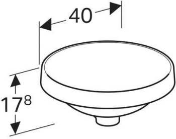 Раковина встраиваемая Geberit VariForm 500.702.01.2