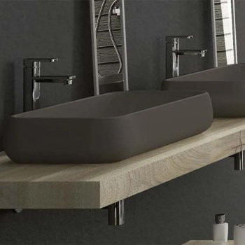 Раковина накладная Cielo Shui SHLAA80 FN 80 см коричневый