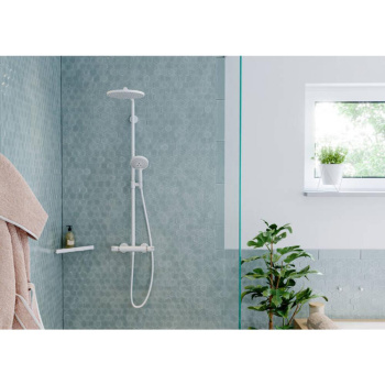 Душевая стойка, Hansgrohe, RainSelect, цвет-белый матовый