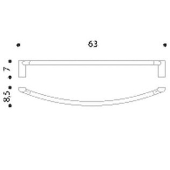 Полотенцедержатель Colombo Luna 60см хром B0110.CR