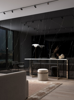 Слэб керамический STAROSLABS Double Polished Marquina Olpse 2800x1200x6 Luminous Hg шт