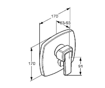505140575 Смеситель для ванны Kludi Q-beo