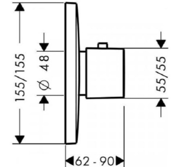 Термостат Hansgrohe PuraVida 15772000 для душа