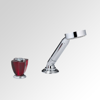 Смеситель на борт ванны THG Petale De Cristal Rouge U6C-A02-6532/60A хром