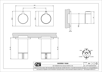 Смеситель для душа Gessi 73036.727 Brass Brushed PVD