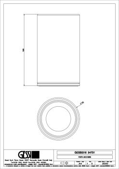 Стакан Gessi 54731.708 Copper Brushed PVD