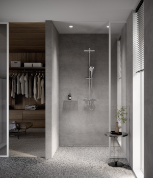 Душевая система с термостатом Keuco Plan Blue 53926012321 хром